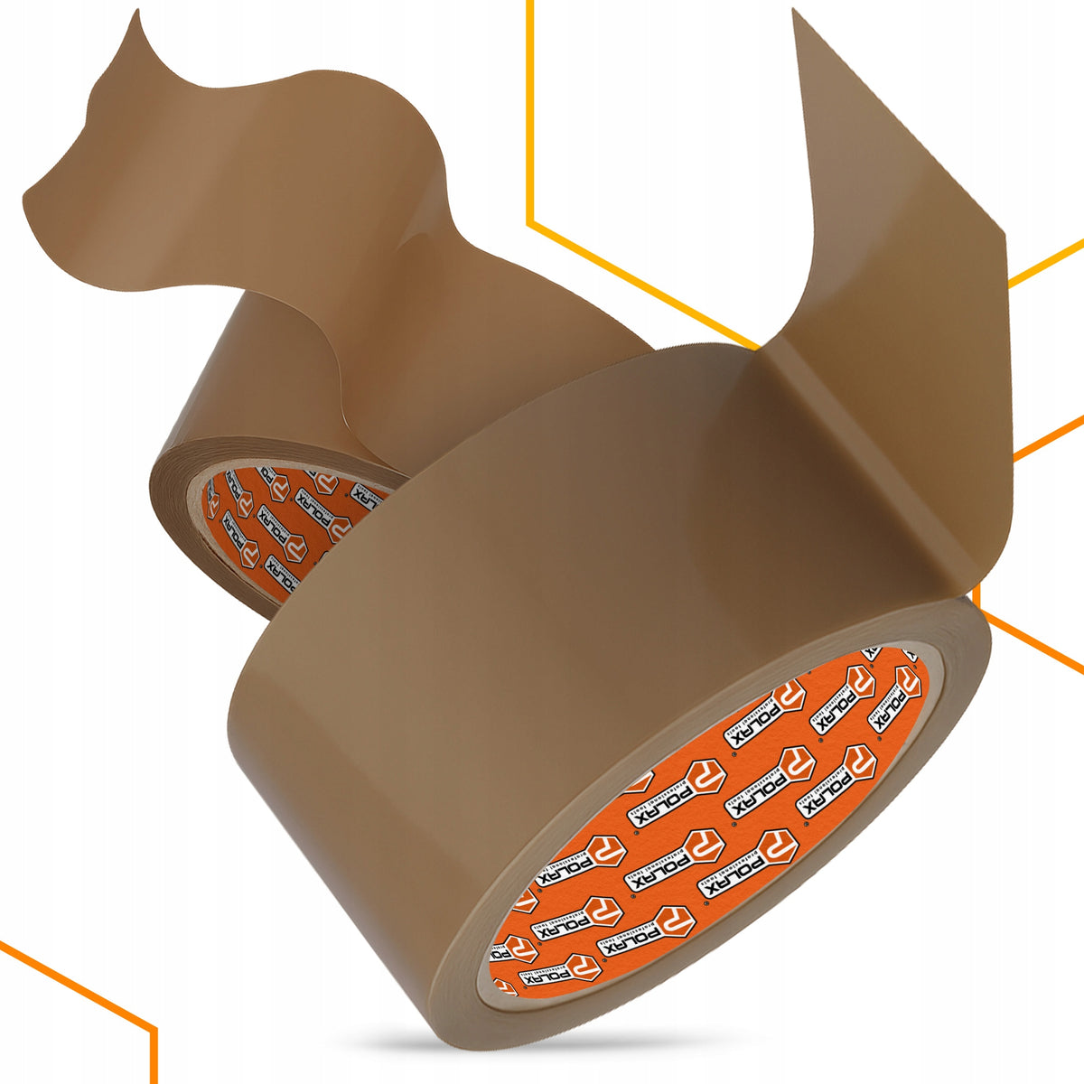 2x PACKING Adhesive Tape 55 m BROWN ACRYLIC Packing STRONG Resistant HN-P Packaging status original
