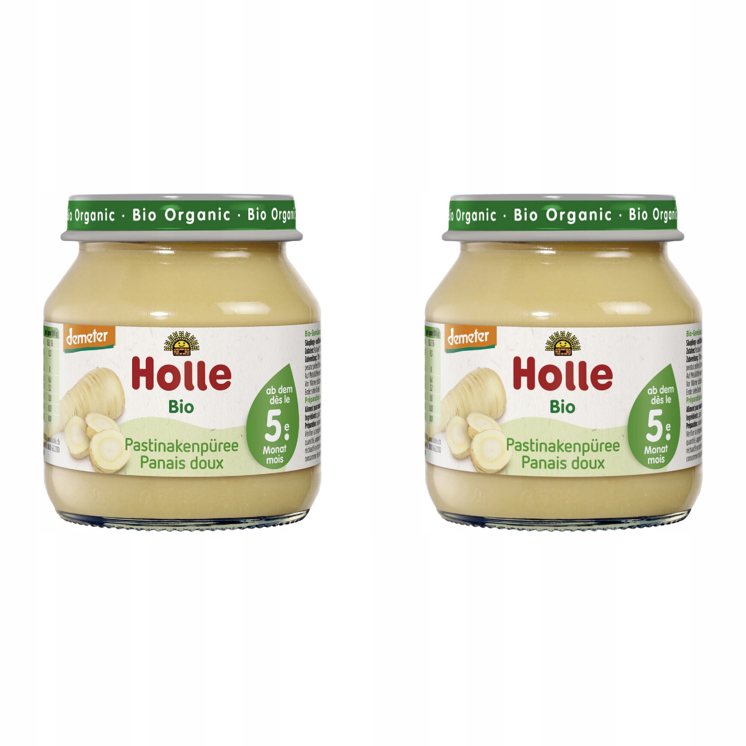 2x PASTERNAK B/D SUGARS BEZGL. FROM 5 MONTHS DEMETER BIO 125 g JAR- HOLLE