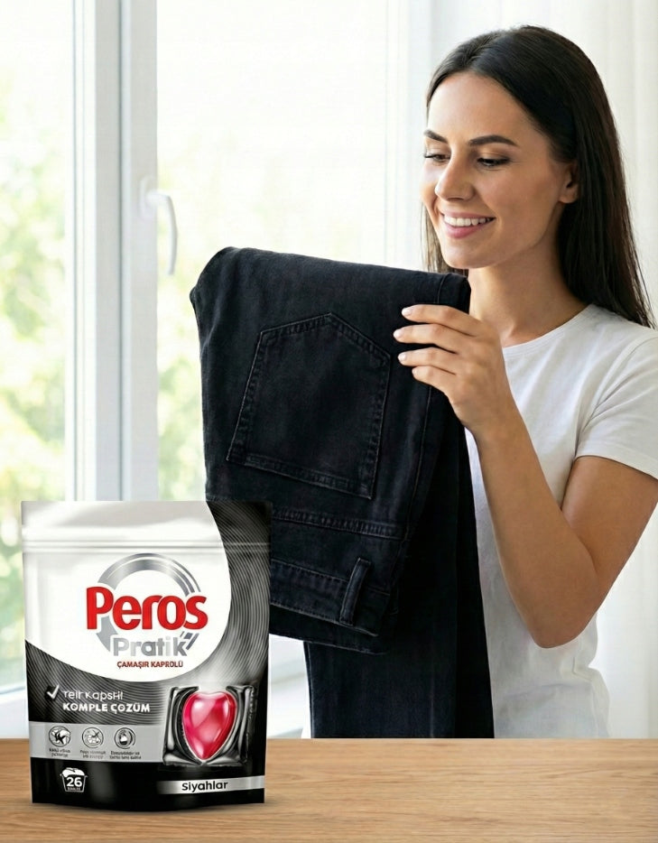 2x PEROS WASHING CAPSULES 26 PCS BLACK CLOTHES WASHING SET Brand no brand