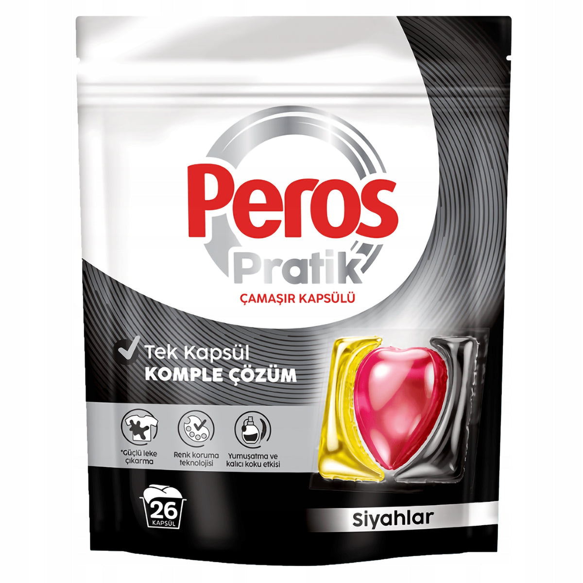 2x PEROS WASHING CAPSULES 26 PCS BLACK CLOTHES WASHING SET Manufacturer code 8697713823068