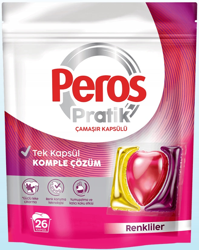 2x PEROS WASHING CAPSULES 26 PCS COLORFUL Two Pack Set Brand no brand