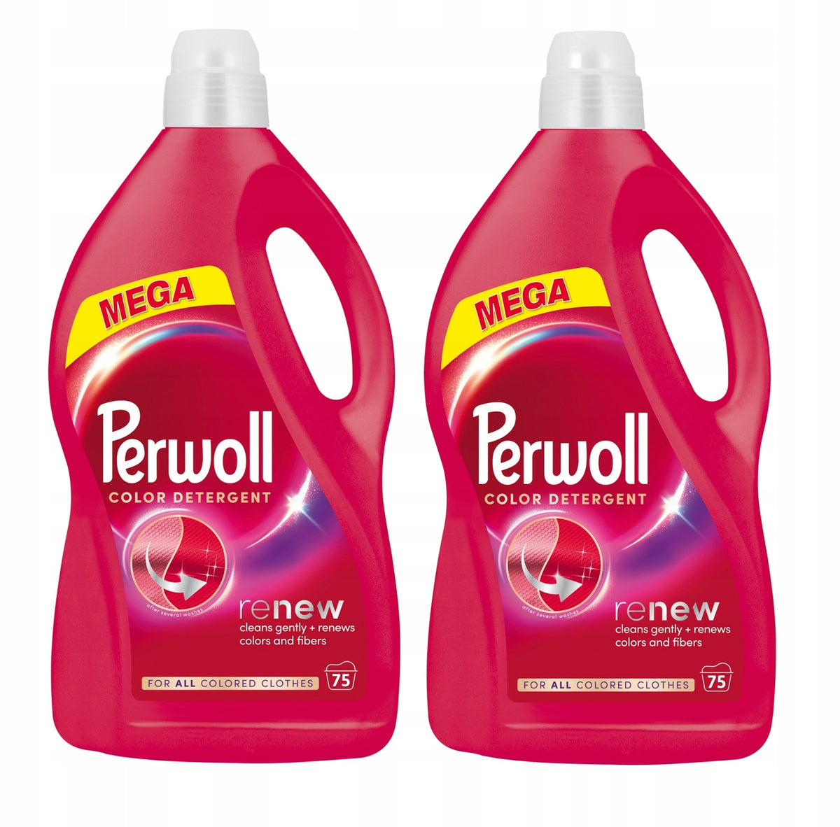 2x PERWOLL RENEW COLOR WASHING LIQUID COLORS 150 WASHES 2x3,75 L COLOR STRONG