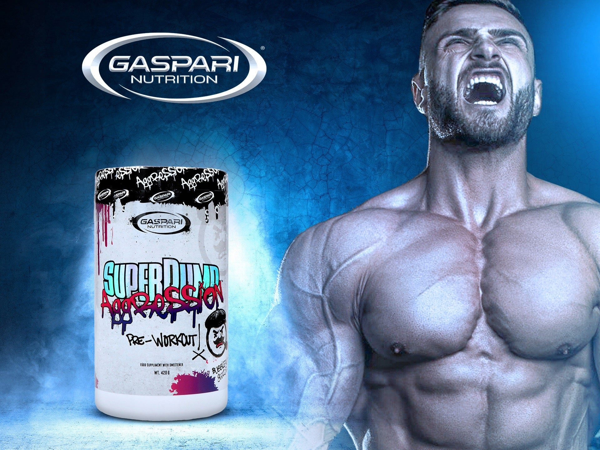 2x PRE-WORKOUT SUPER PUMP AGGRESSION 420g PUMP CITRULLINE STRENGTH GASPARI Brand Gaspari Nutrition