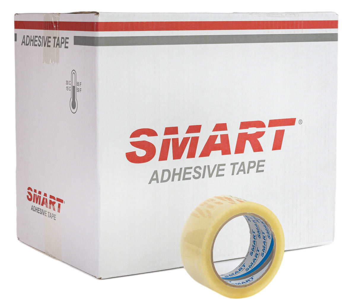 2x Packing Tape SMART Transparent Acrylic 48/100y 6 pcs. Brand Smart