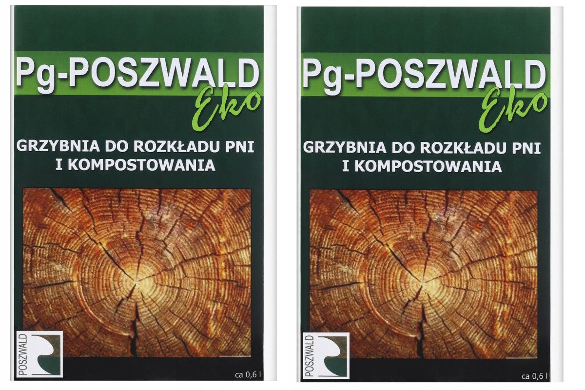 2x Pg POSZWALD Eko Mushroom for decomposition of tree trunks Manufacturer PG poszwald