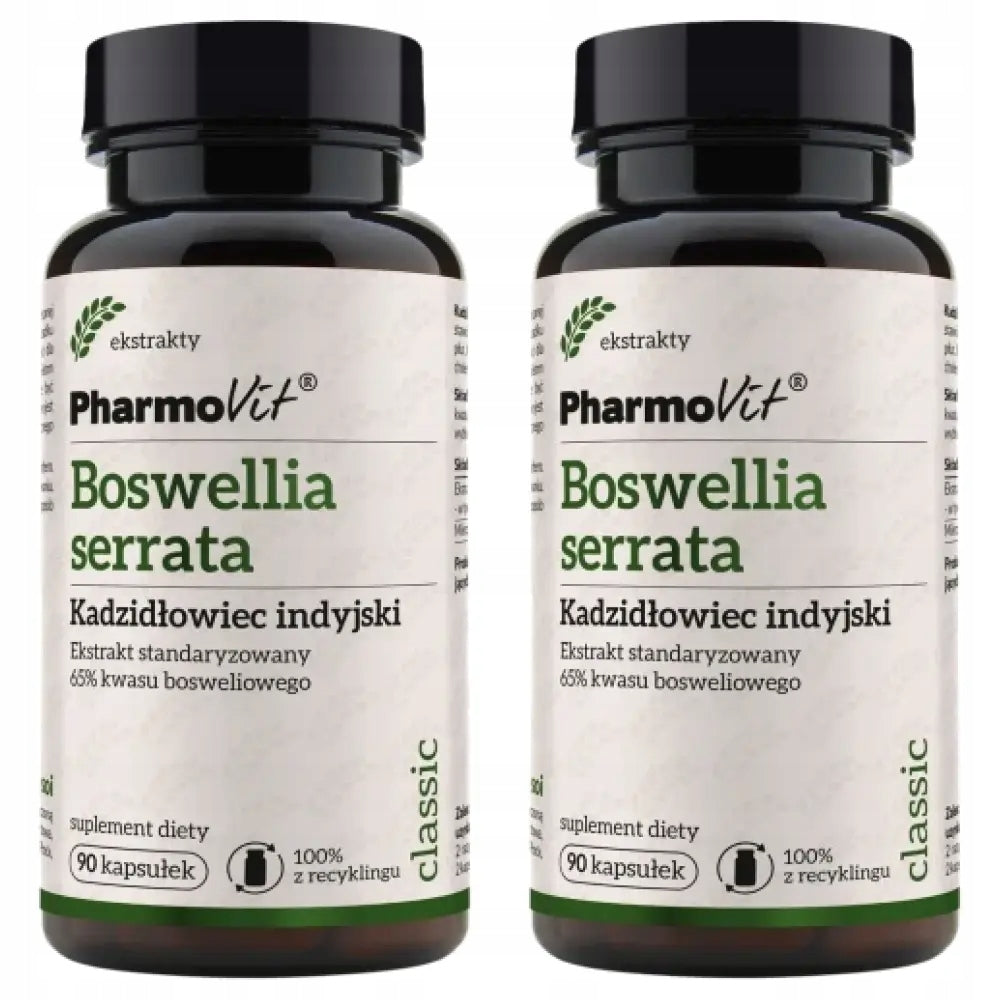 2x PharmoVit Boswellia 65% Boswellic Acid, 90 capsules