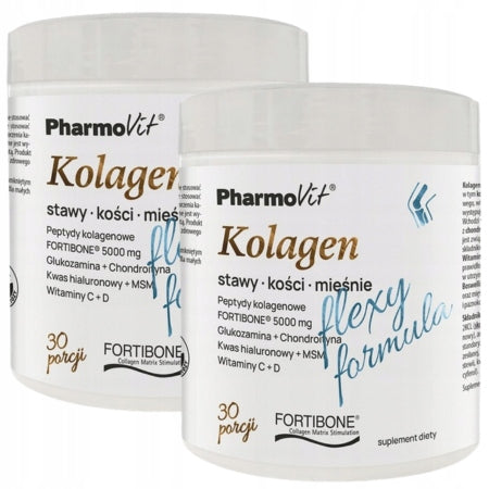 2x PharmoVit COLLAGEN FLEXY Peptides JOINTS BONES MUSCLES COLLAGEN PEPTIDES