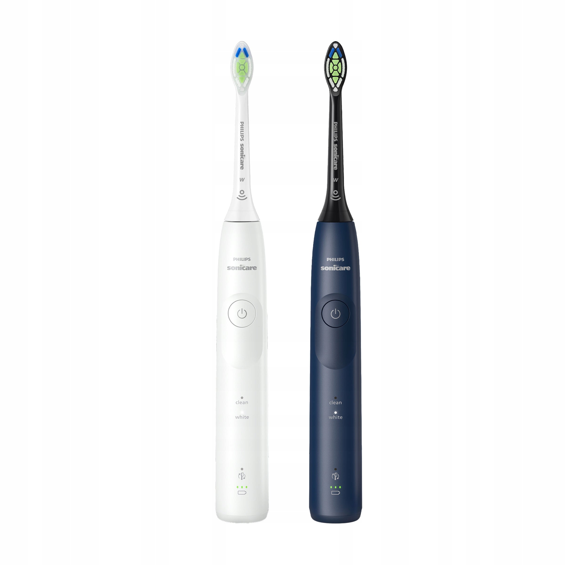 2x Philips Sonicare 5500 sonic toothbrush white navy blue set HX7119/01 Kind toothbrush