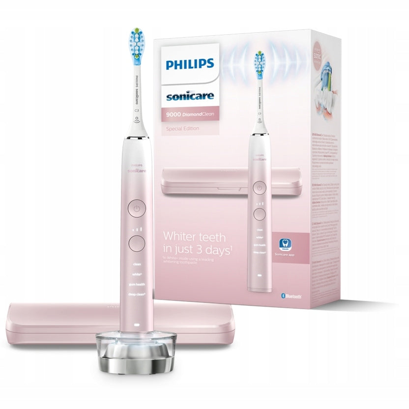 2x Philips Sonicare Diamondclean 9000 Sonic electric toothbrush C3 Rozowa Hx9911