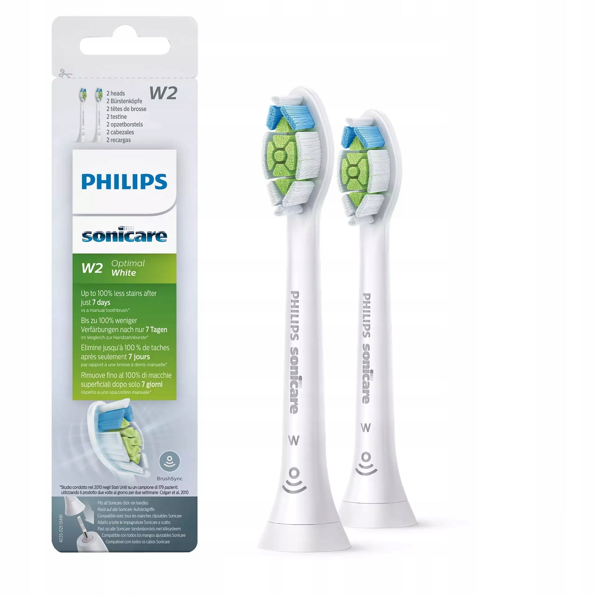 2x Philips Sonicare W2 Optimal White Brand Philips