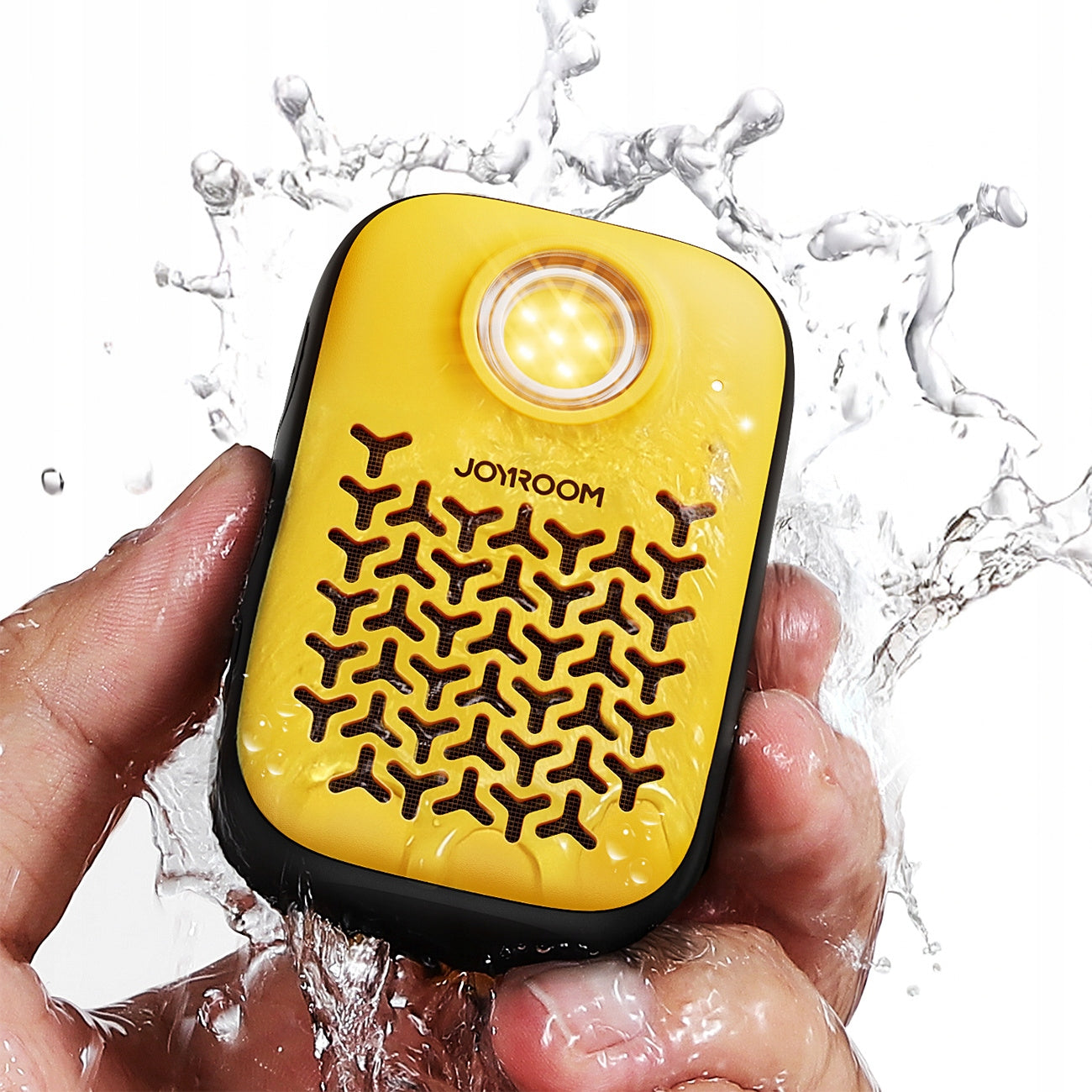 2x Portable Speaker with Bluetooth Clip Flashlight IP67 - Yellow Model other