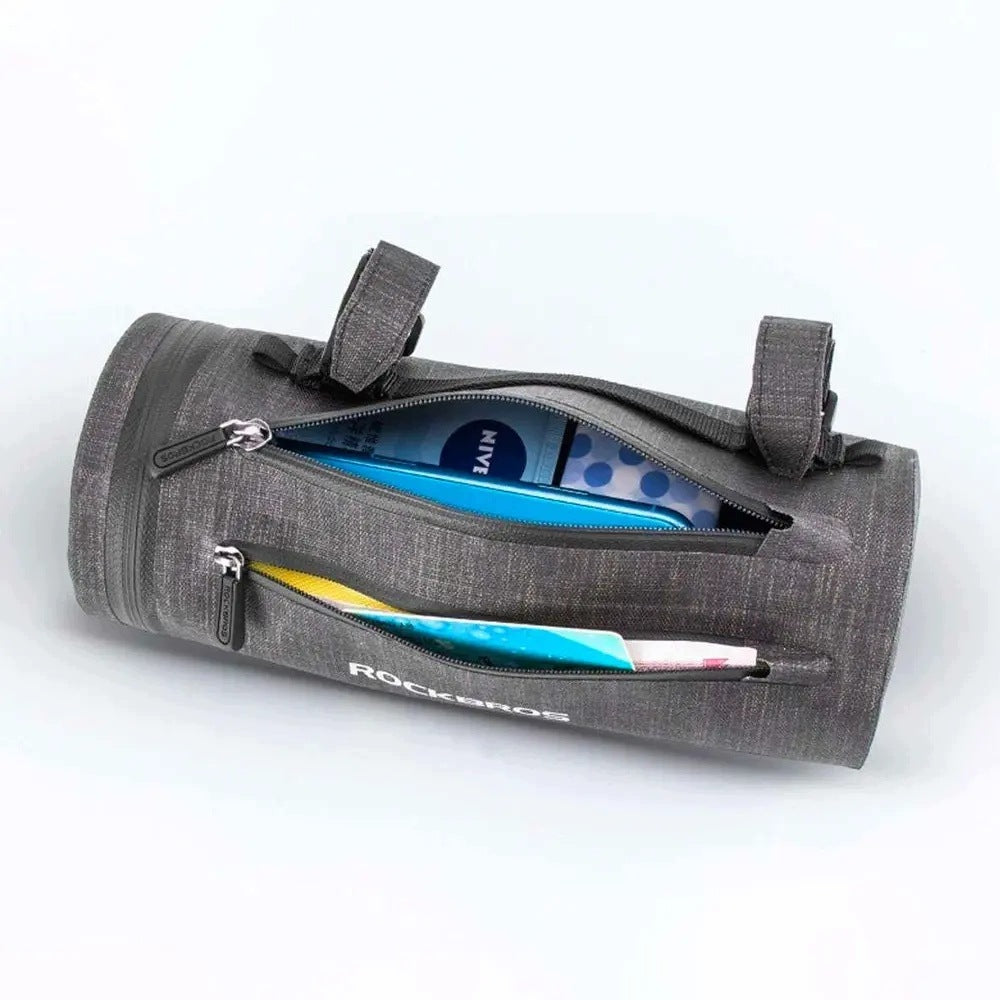 2x Practical bicycle bag waterproof handlebar mounted black Brand Rockbros