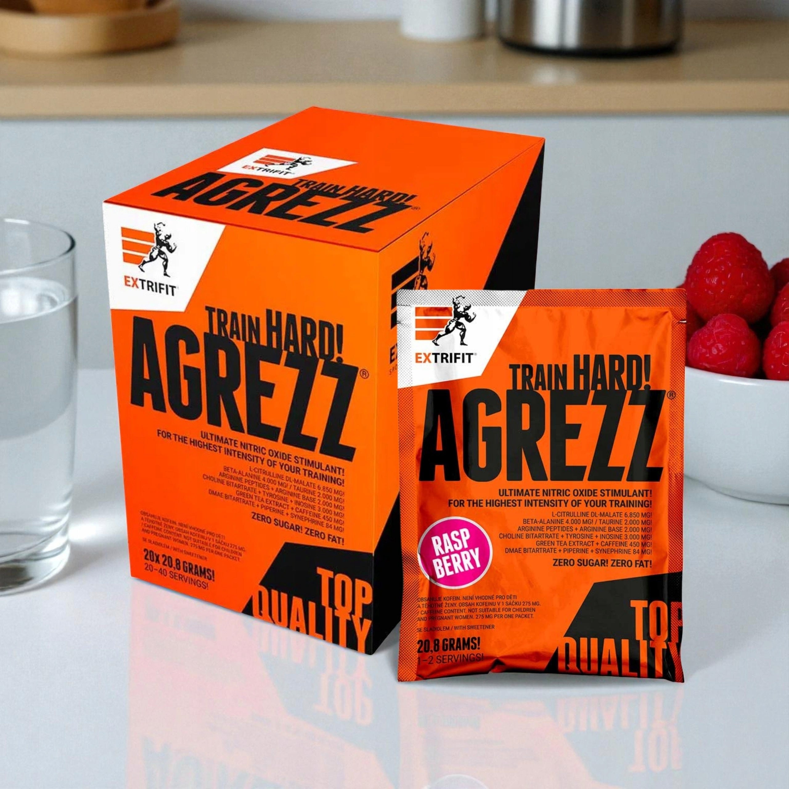 2x Pre-Workout AGREZZ Energy Strength Pump 20x20.8g Beta-Alanine EXTRIFIT Brand Extrifit