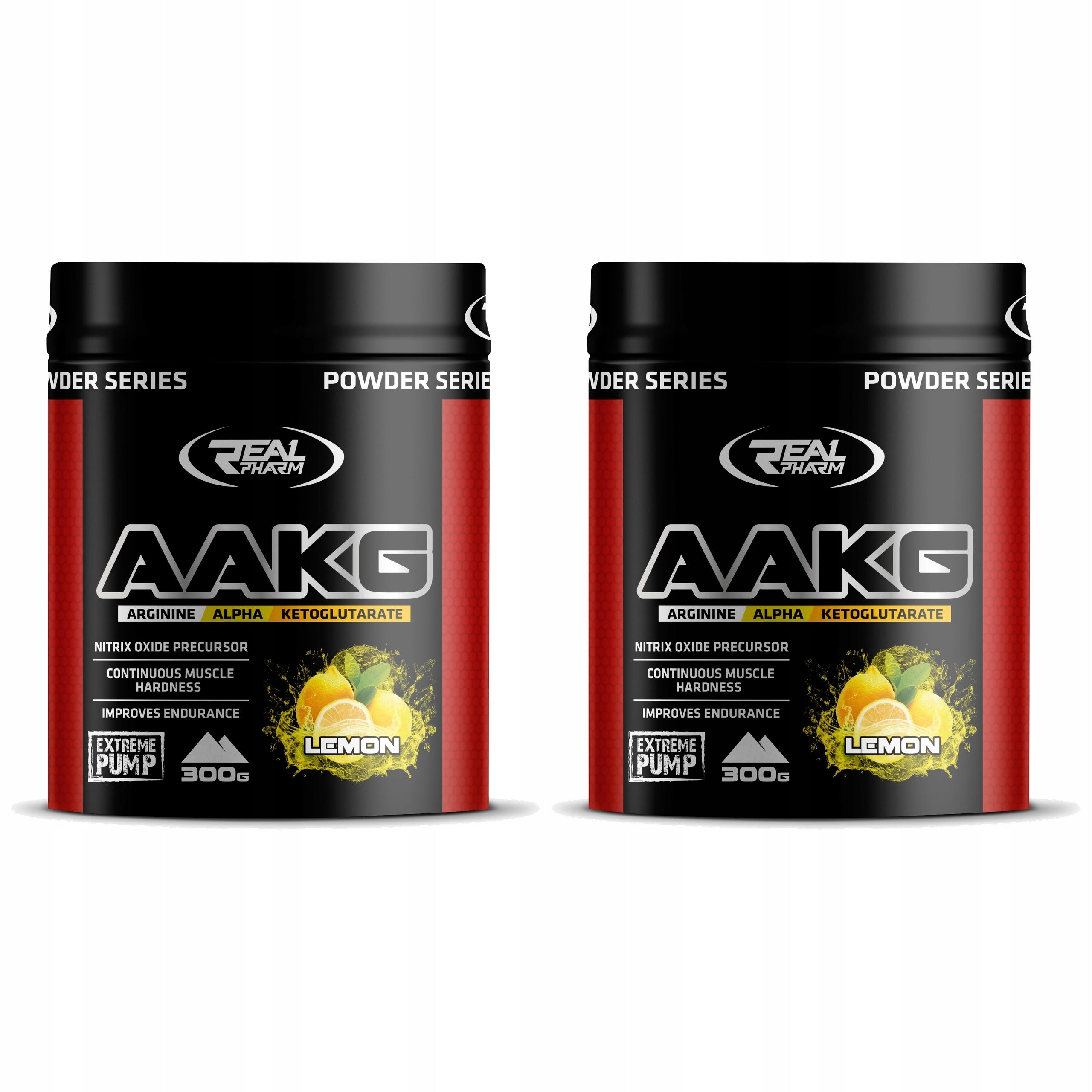 2x Pre-workout AAKG 300g Strength Muscle Pump Arginine Lemon Real Ph