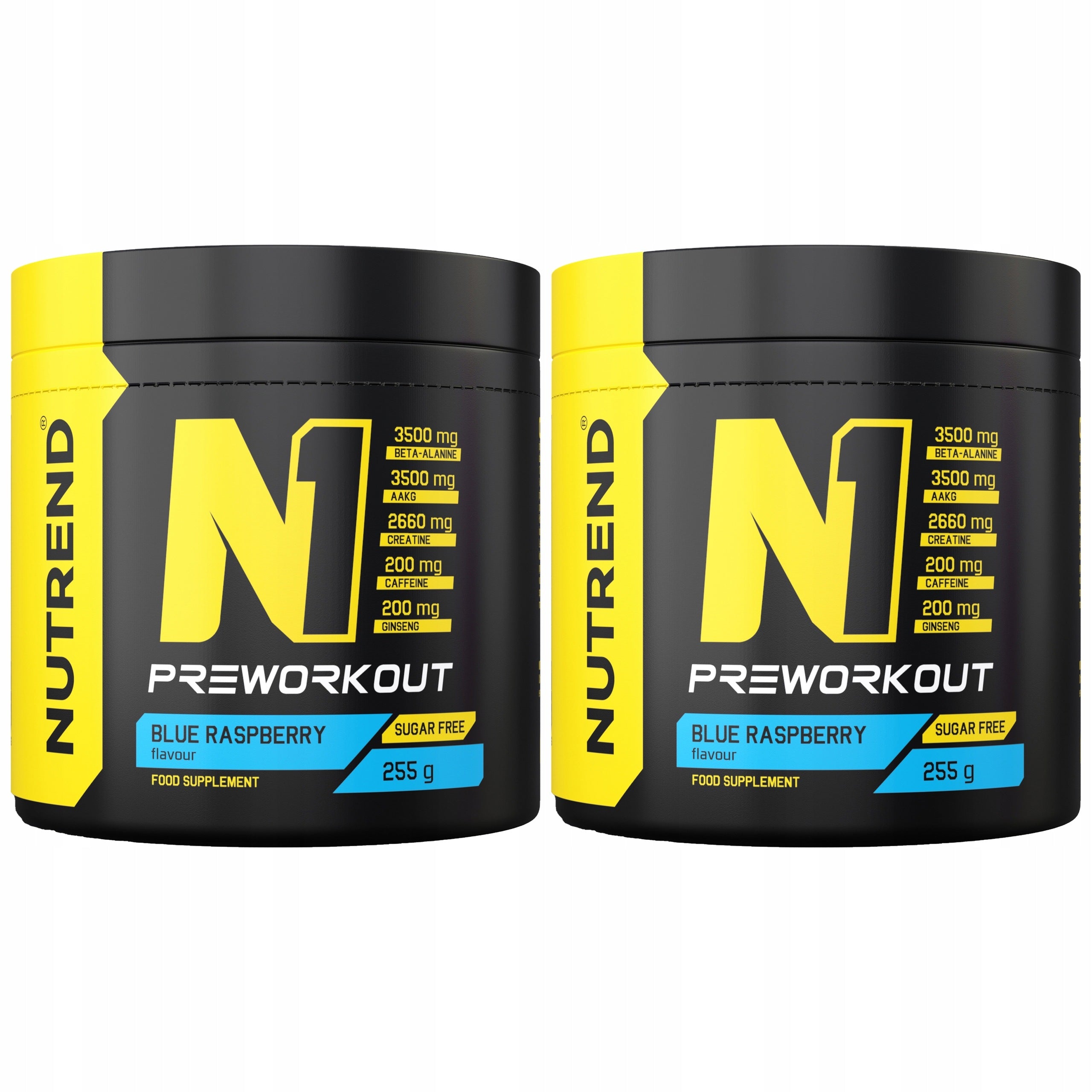 2x Pre-workout Conditioner Creatine Beta-Alanine AAKG Caffeine NUTREND