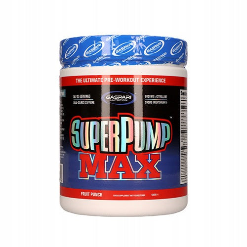 2x Pre-workout Creatine Citrulline Super Pump Max 500g Fruit Gaspari Expiration date at least six months from the date of purchase