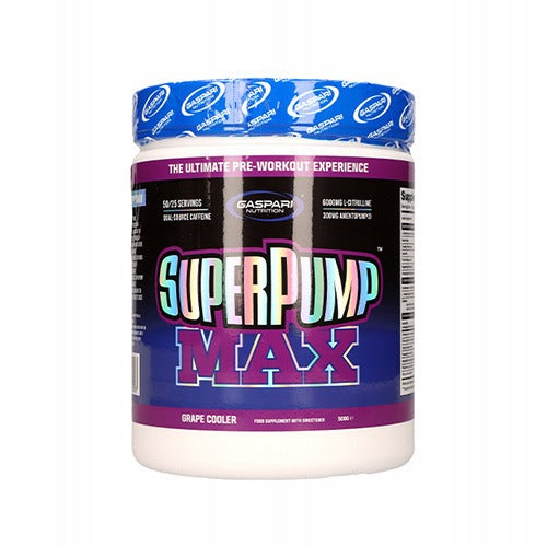 2x Pre-workout Creatine Citrulline Super Pump Max 500g Grape Gaspar Expiration date at least six months from the date of purchase