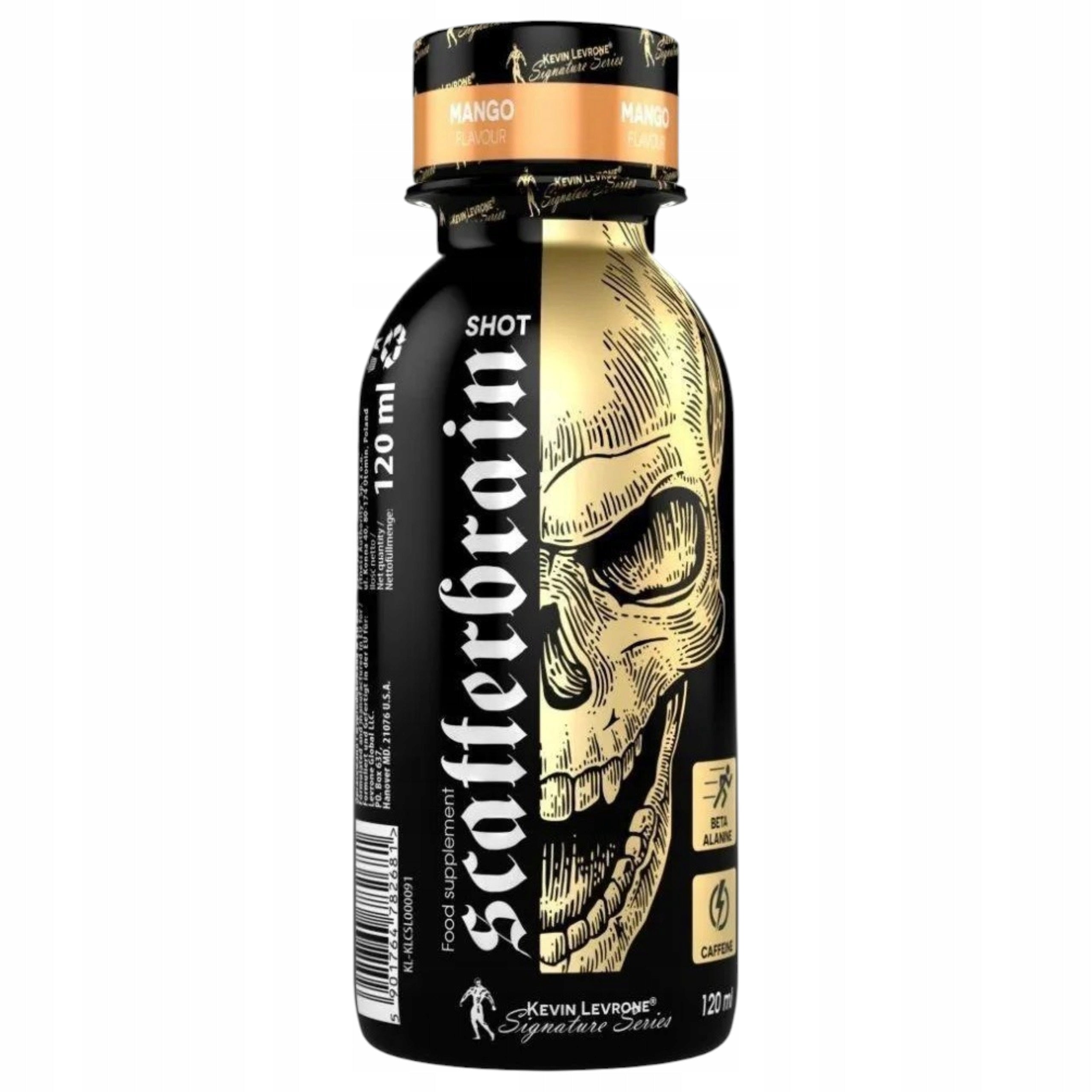 2x Pre-workout KEVIN LEVRONE Scatterbrain Shot 12x120ml Orange Citra Brand Kevin Levrone