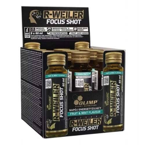 2x Pre-workout Olimp R-Weiler Focus Shot 9 pcs Citrulline Caffeine Tyroz Expiration date at least six months from the date of purchase