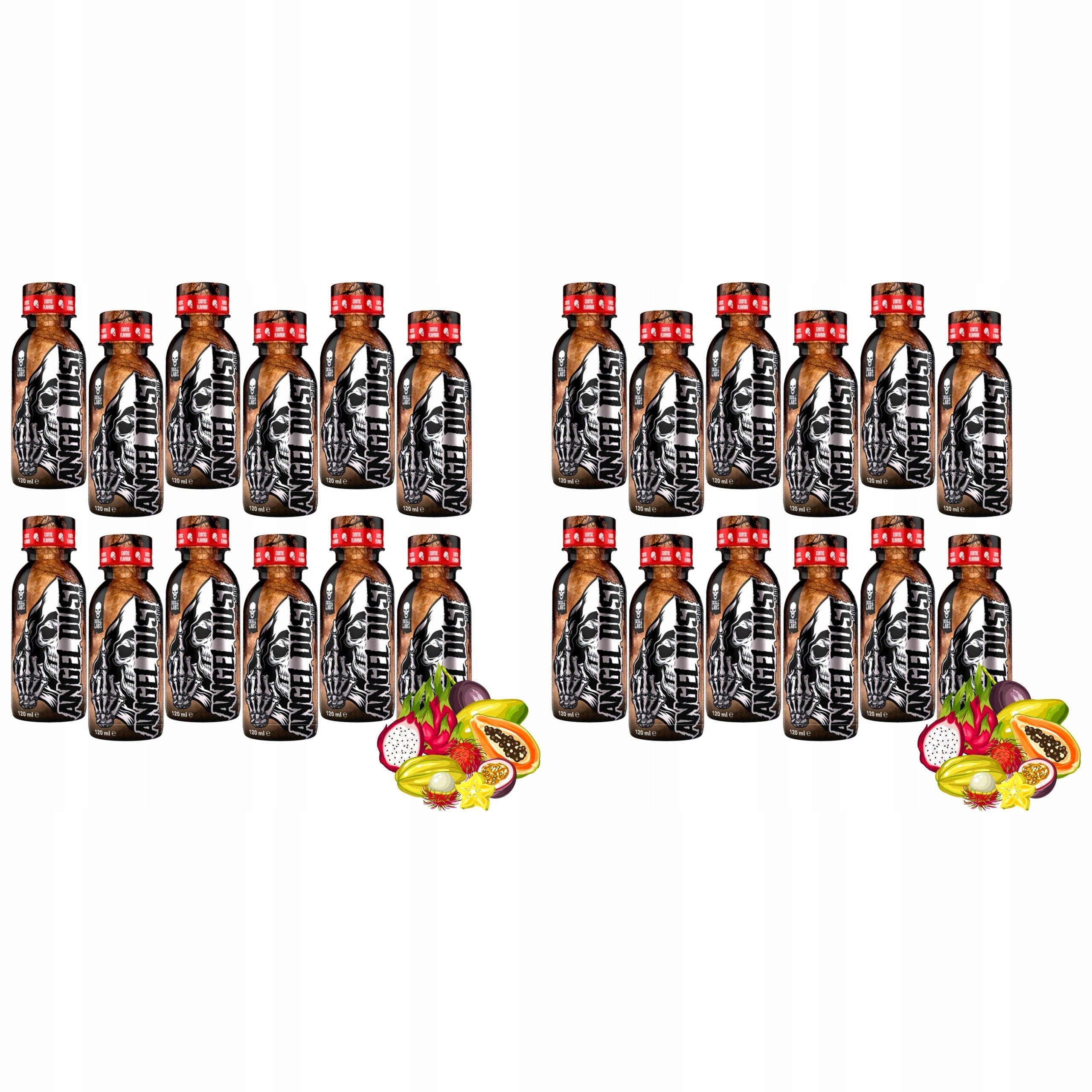 2x Pre-workout SKULL LABS Angel Dust 12x120 ml Tropical Caffeine
