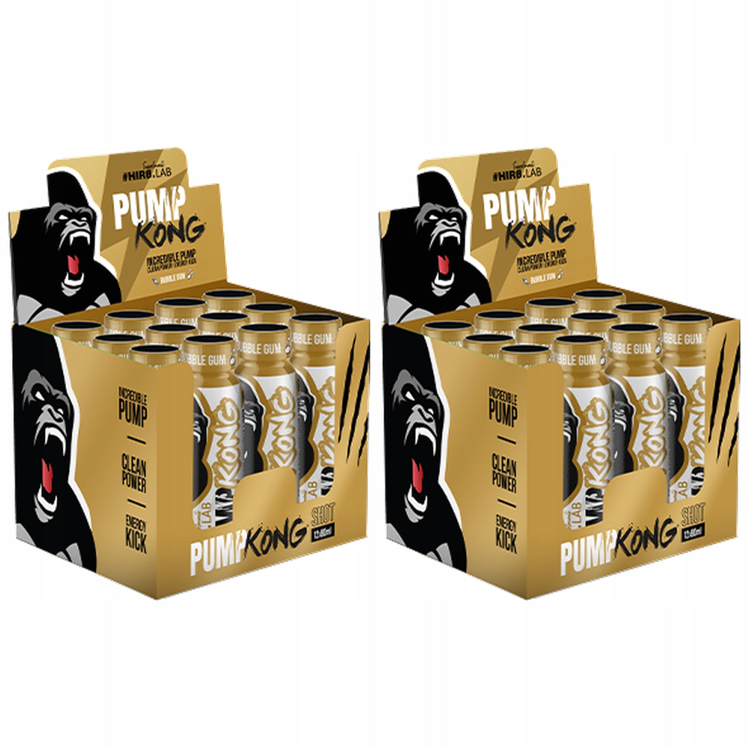 2x Pre-workout Shot 80ml x12 Pump Strength Pump Kong Balloon Rubber Shoot H