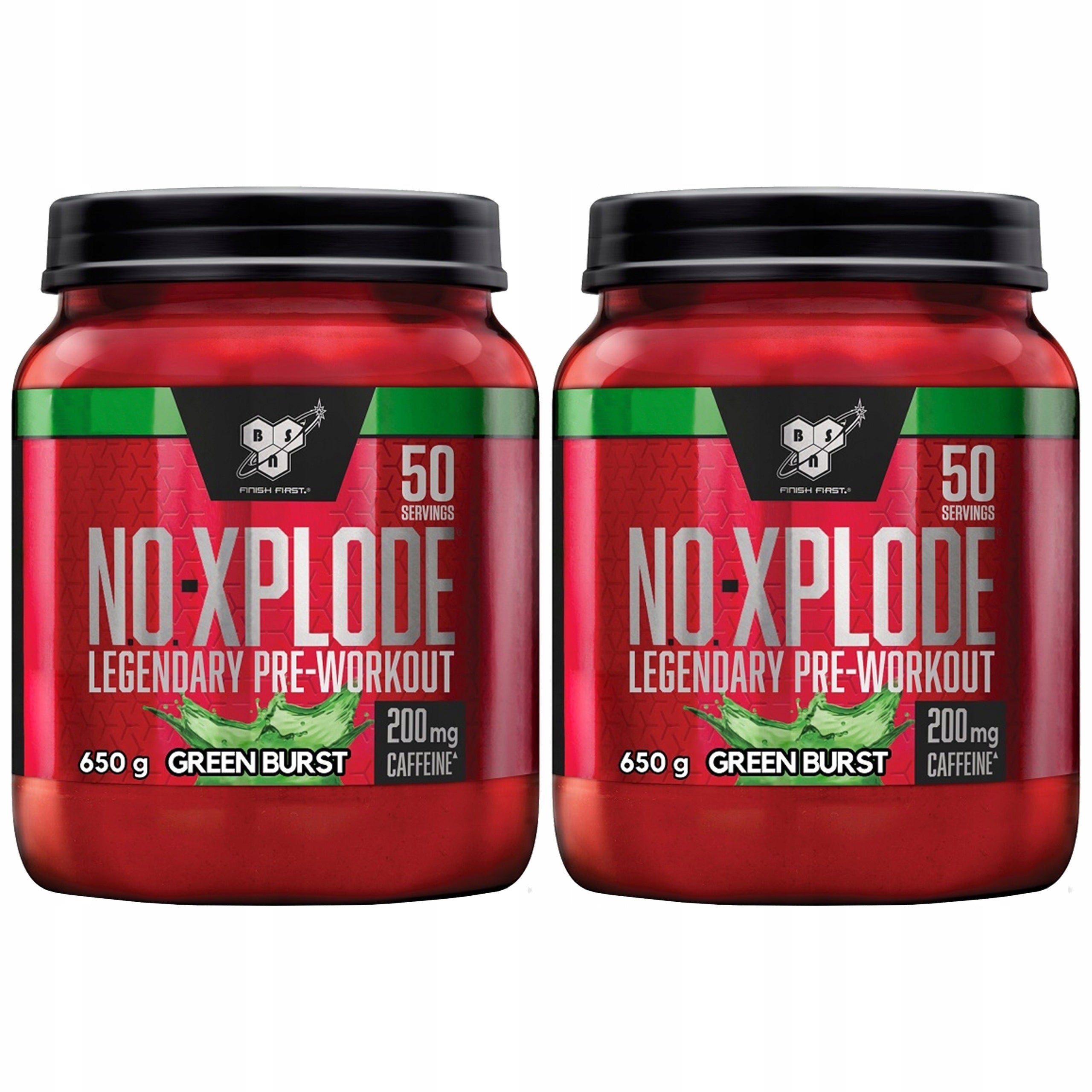 2x Pre-workout energy 200mg caffeine beta-alanine citrulline BSN