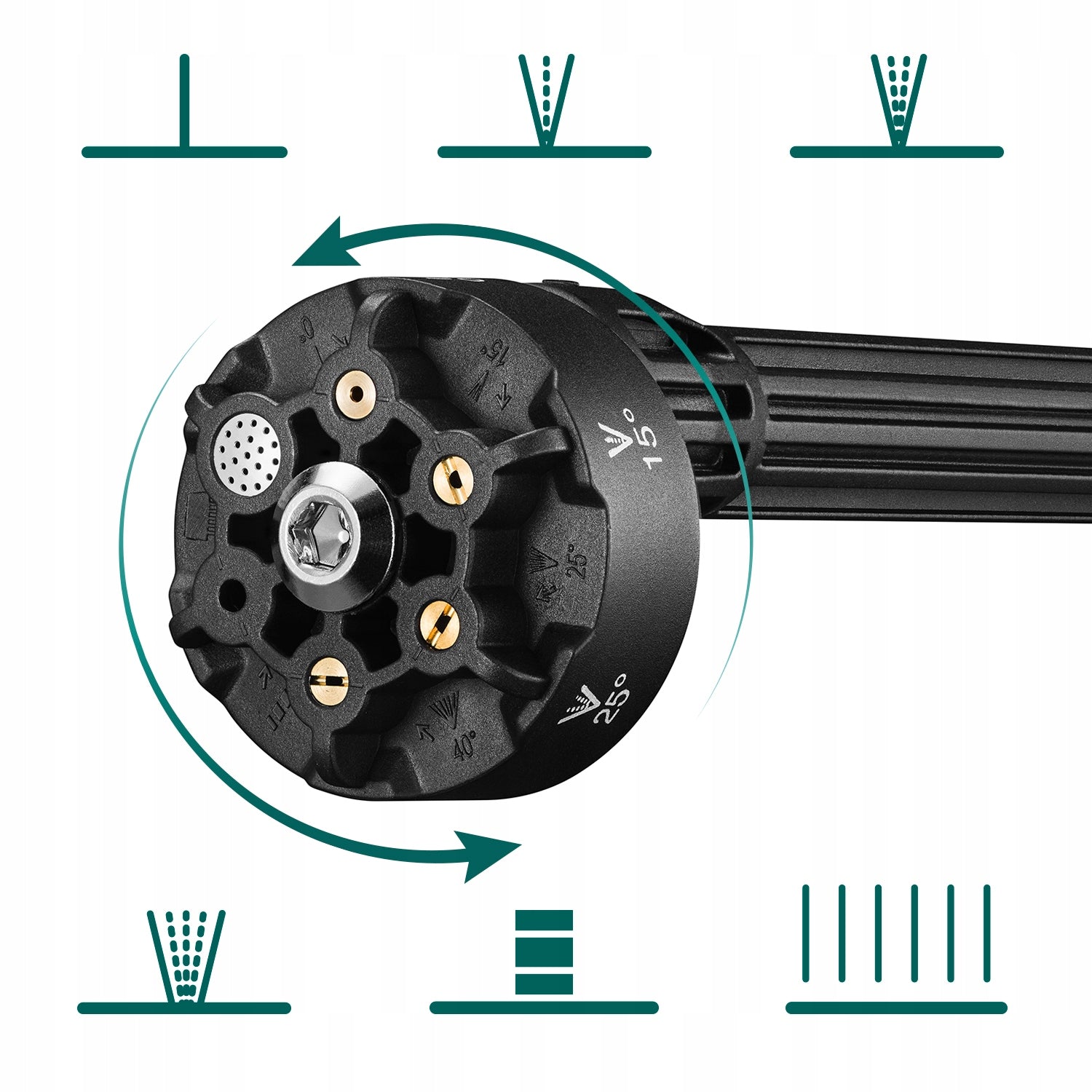2x Pressure Washer Cordless Multi Nozzle Strong 60bar For Garden 2xaku Operating pressure 20 bar