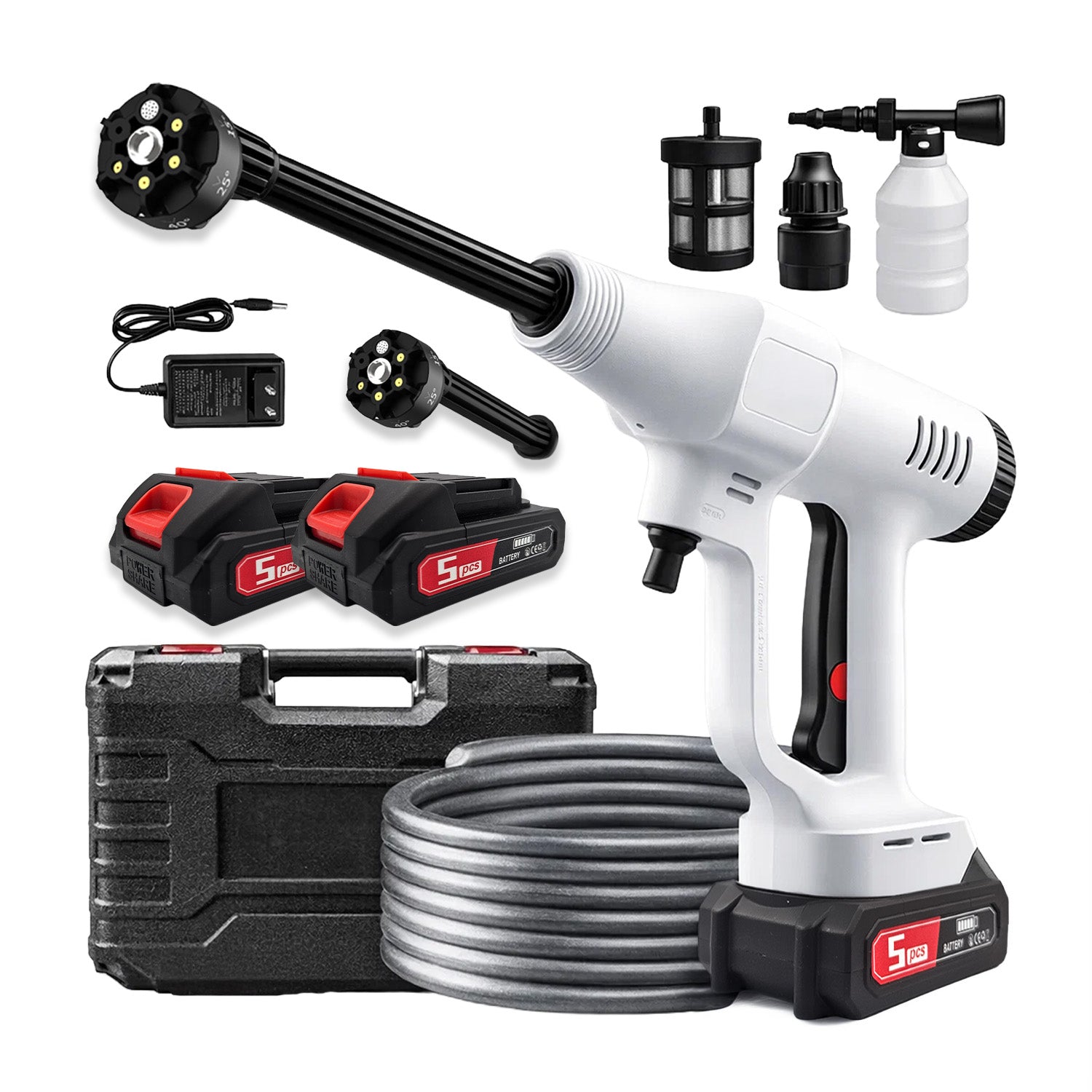 2x Pressure Washer Memflow 60 Bar 1000 W Brand MEMFLOW