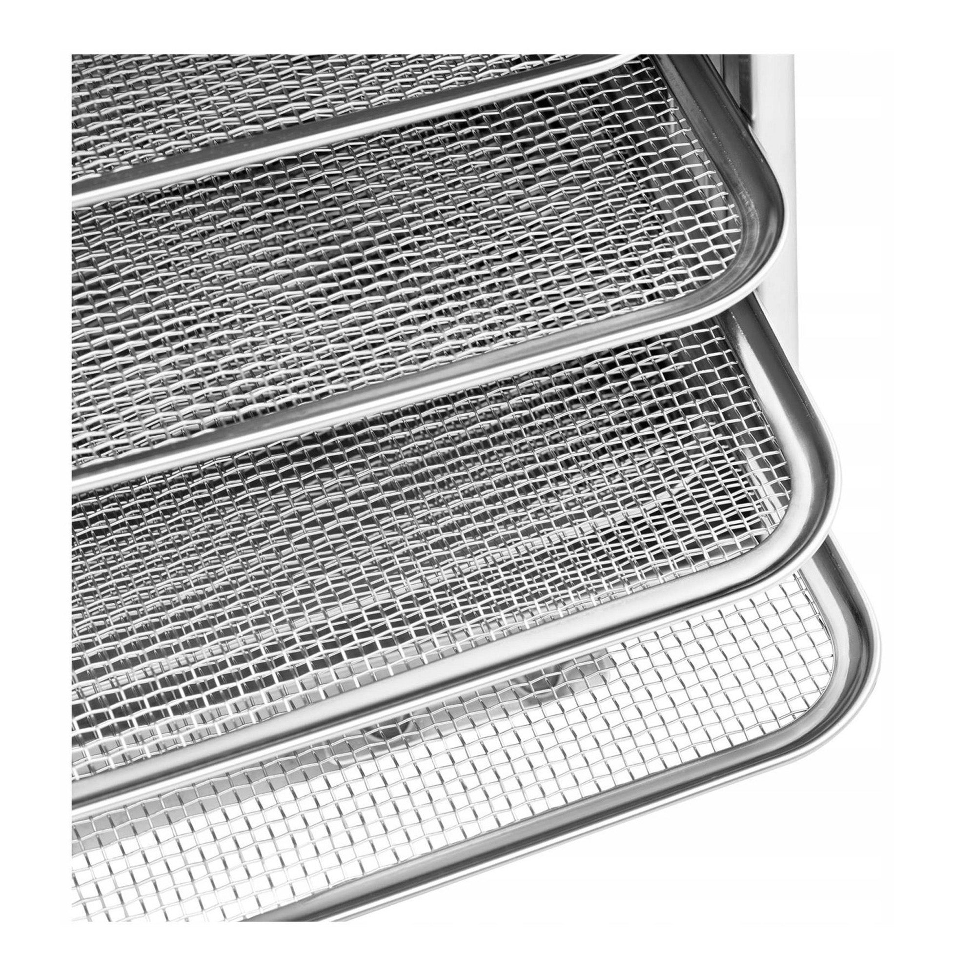 2x Professional Food Dehydrator Dryer 8 Grids 29x29cm 22L 800W Dominant color silver/gray