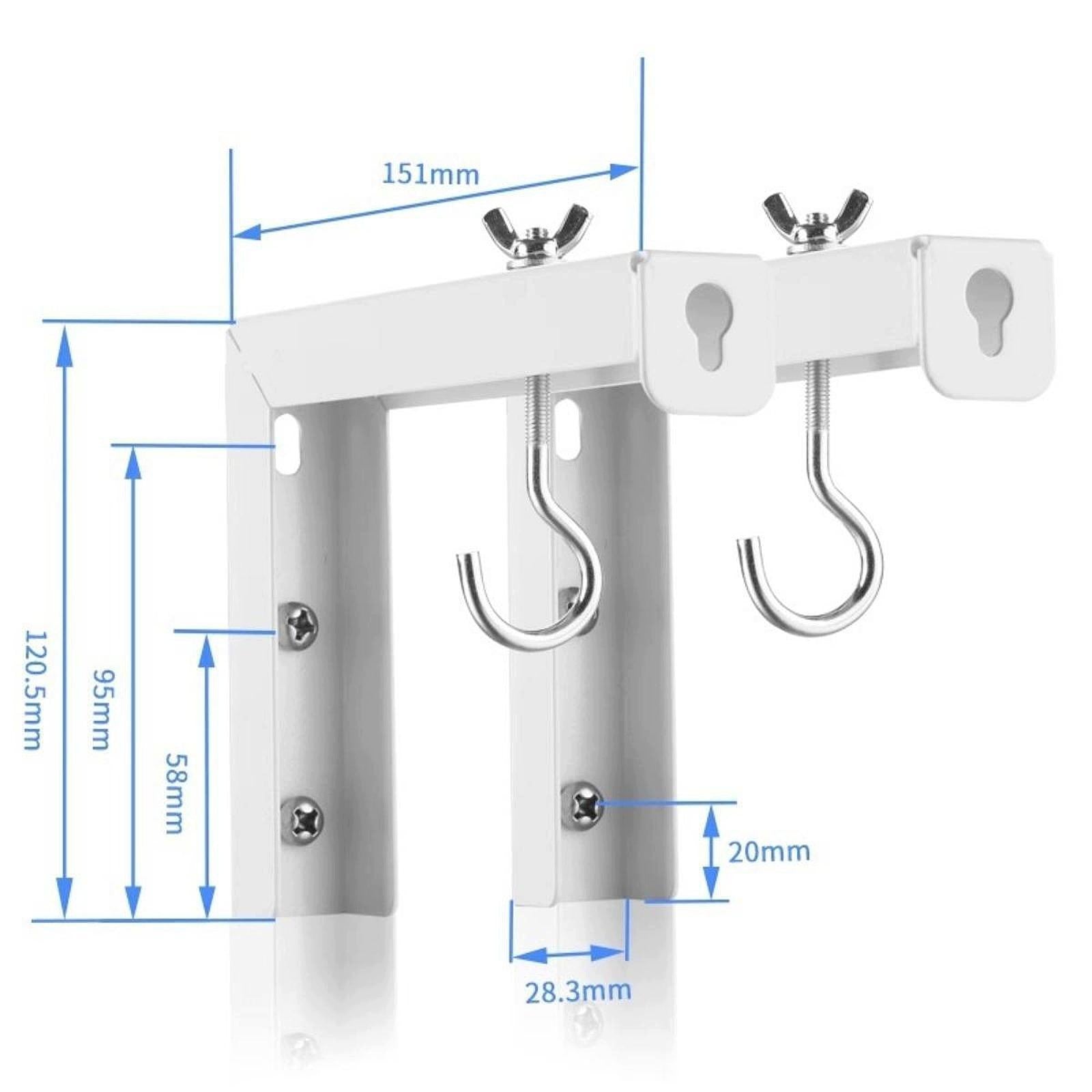 2x Projector Screen Ceiling Mount Metal Construction with Load bearing 30kg Packaging status original