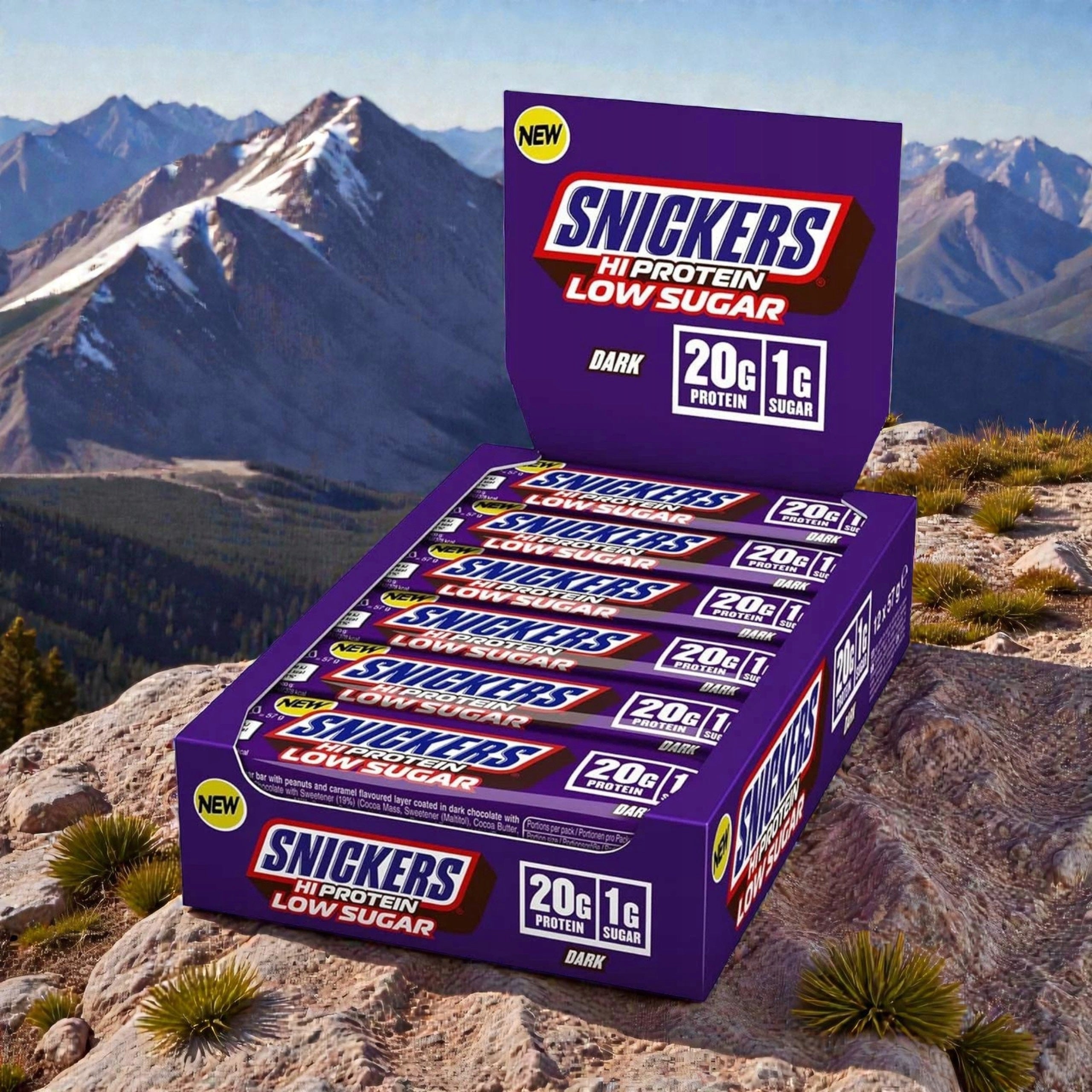 2x Protein Bar Protein 12 Pcs HiProtein Low Sugar Snack Snickers Brand Mars & Snickers