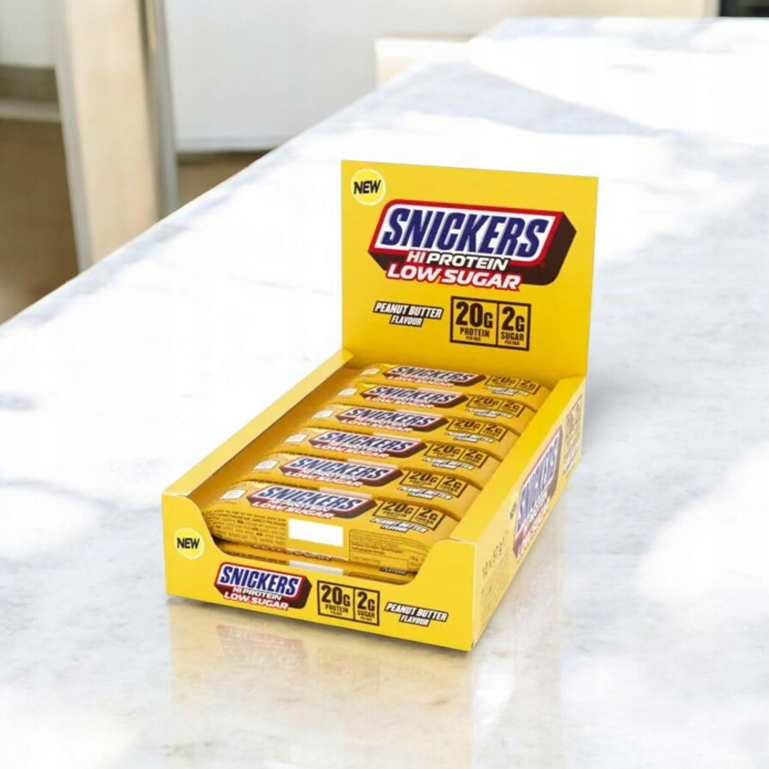 2x Protein Bar Snickers HiProtein Low Sugar 12 pcs Peanut Butter Mar Brand Snickers