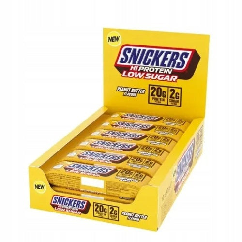 2x Protein Bar Snickers HiProtein Low Sugar 12 pcs Peanut Butter Mar Expiration date at least six months from the date of purchase