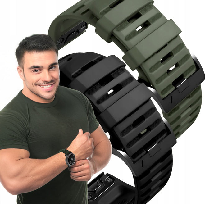 2x QUICKFIT STRAP FOR GARMIN FENIX 5X 6X 7X 8 51mm PRO SOLAR TACTIX DESCENT
