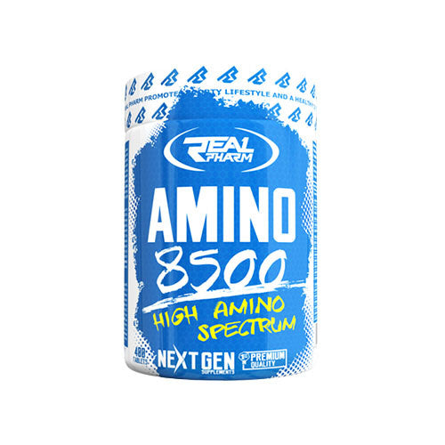 2x REAL PHARM Amino 8500 400 tablets BCAA amino acids Muscle regeneration Expiration date at least six months from the date of purchase