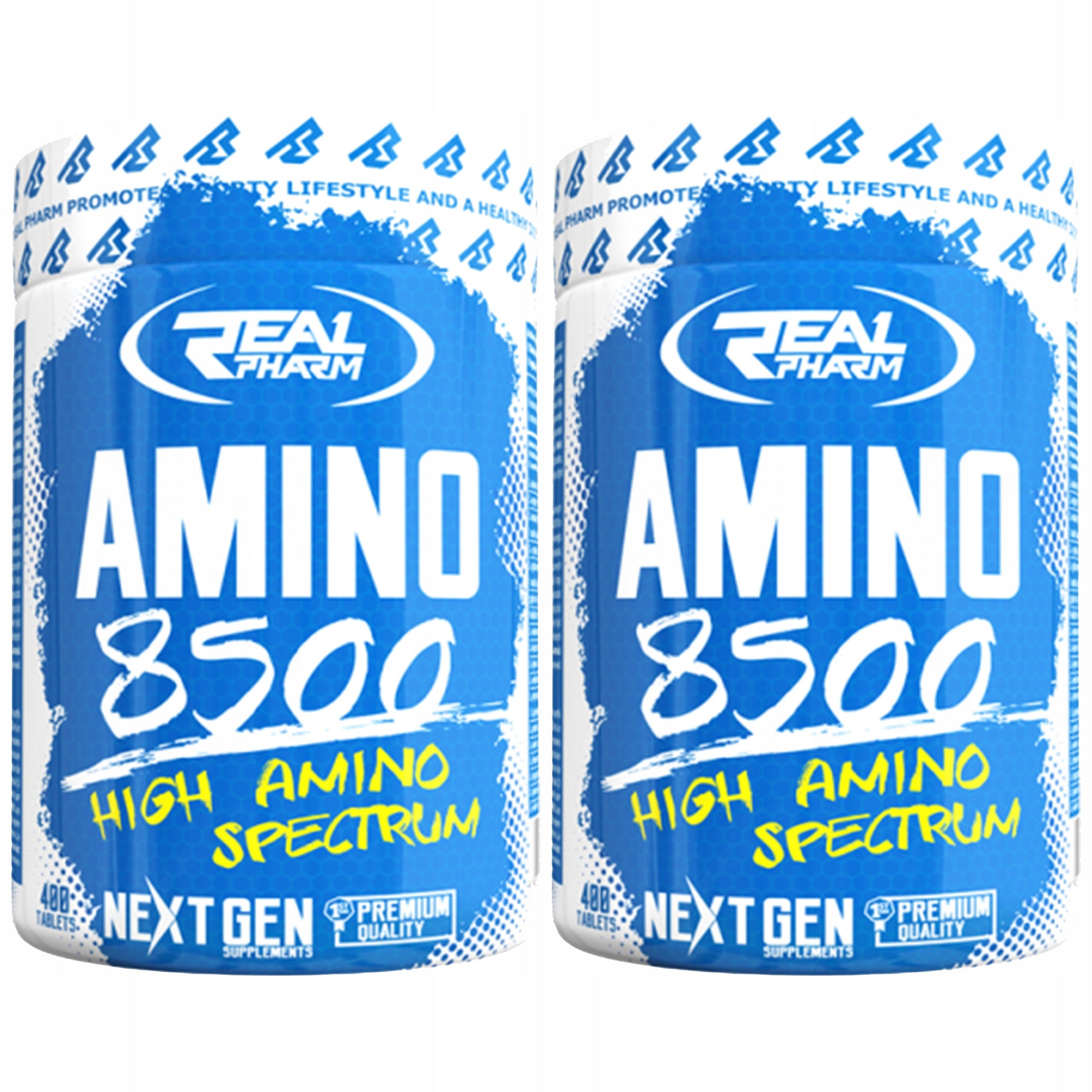 2x REAL PHARM Amino 8500 400 tablets BCAA amino acids Muscle regeneration
