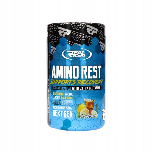 2x REAL PHARM Amino Rest 500g Muscle Growth BCAA Glutamine Fast Regenerac Expiration date at least six months from the date of purchase