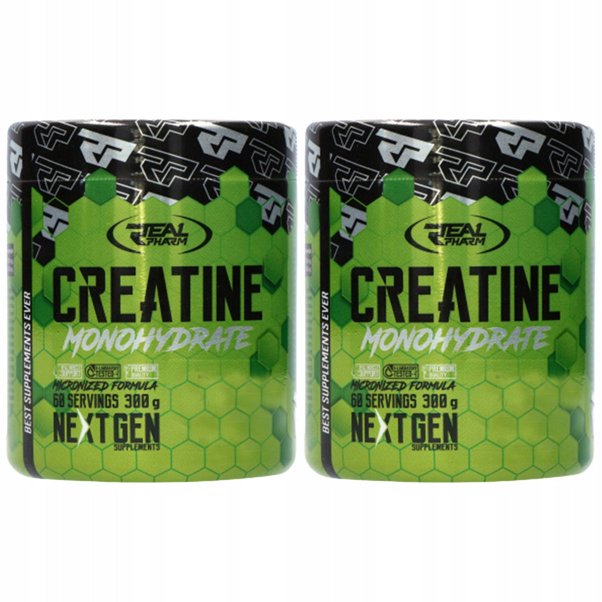 2x REAL PHARM CREATINE MONOHYDRATE 300g STRENGTH REGENERATION ATP