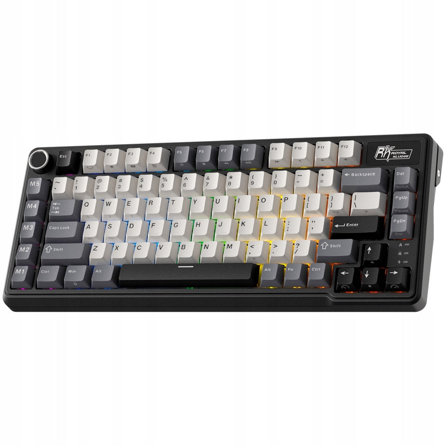 2x ROYAL KLUDGE RK L75 Knight Black Gaming Keyboard Cream Switch Manufacturer Royal Kludge