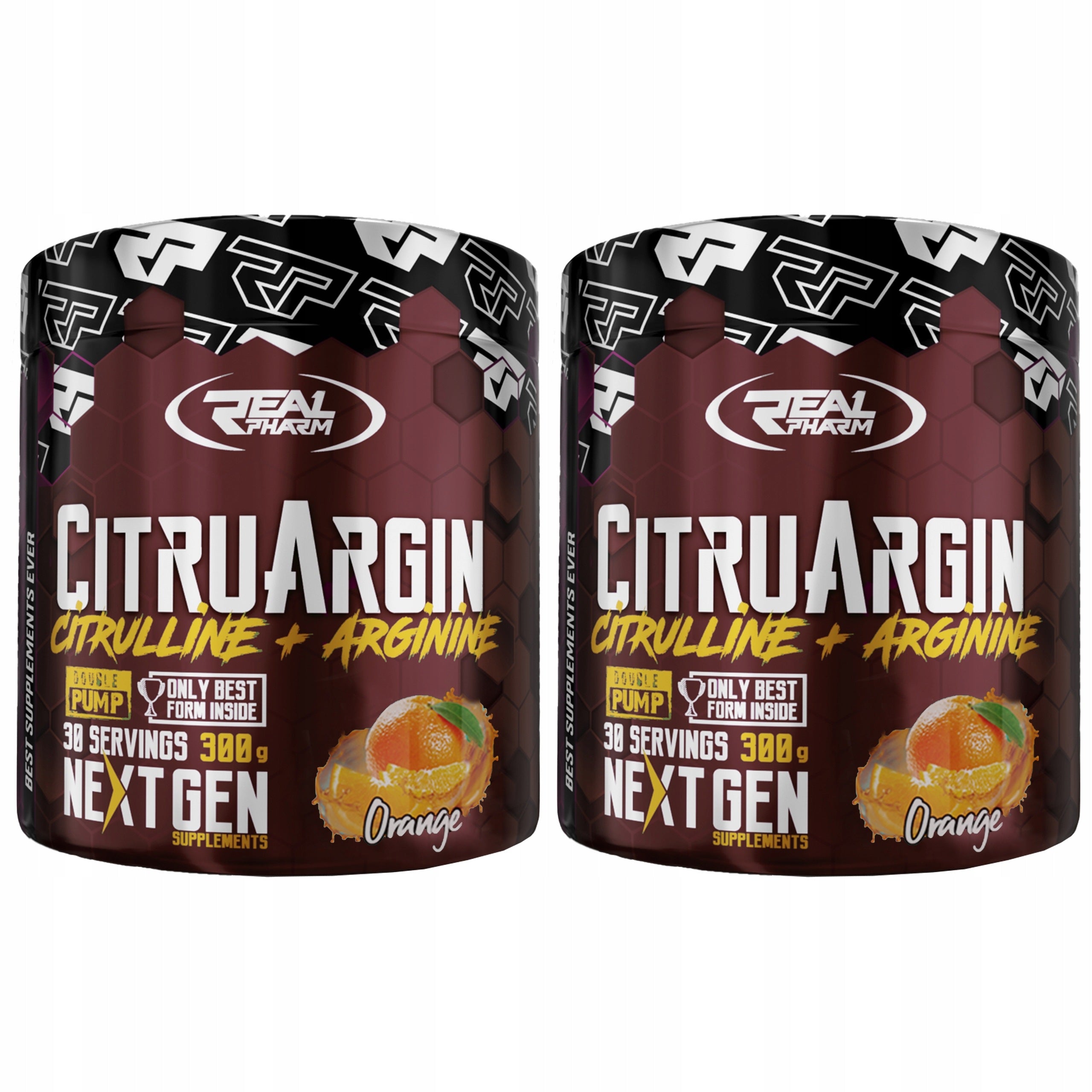 2x Real Pharm CitruArgin 300g ARGININA PRE WORKOUT