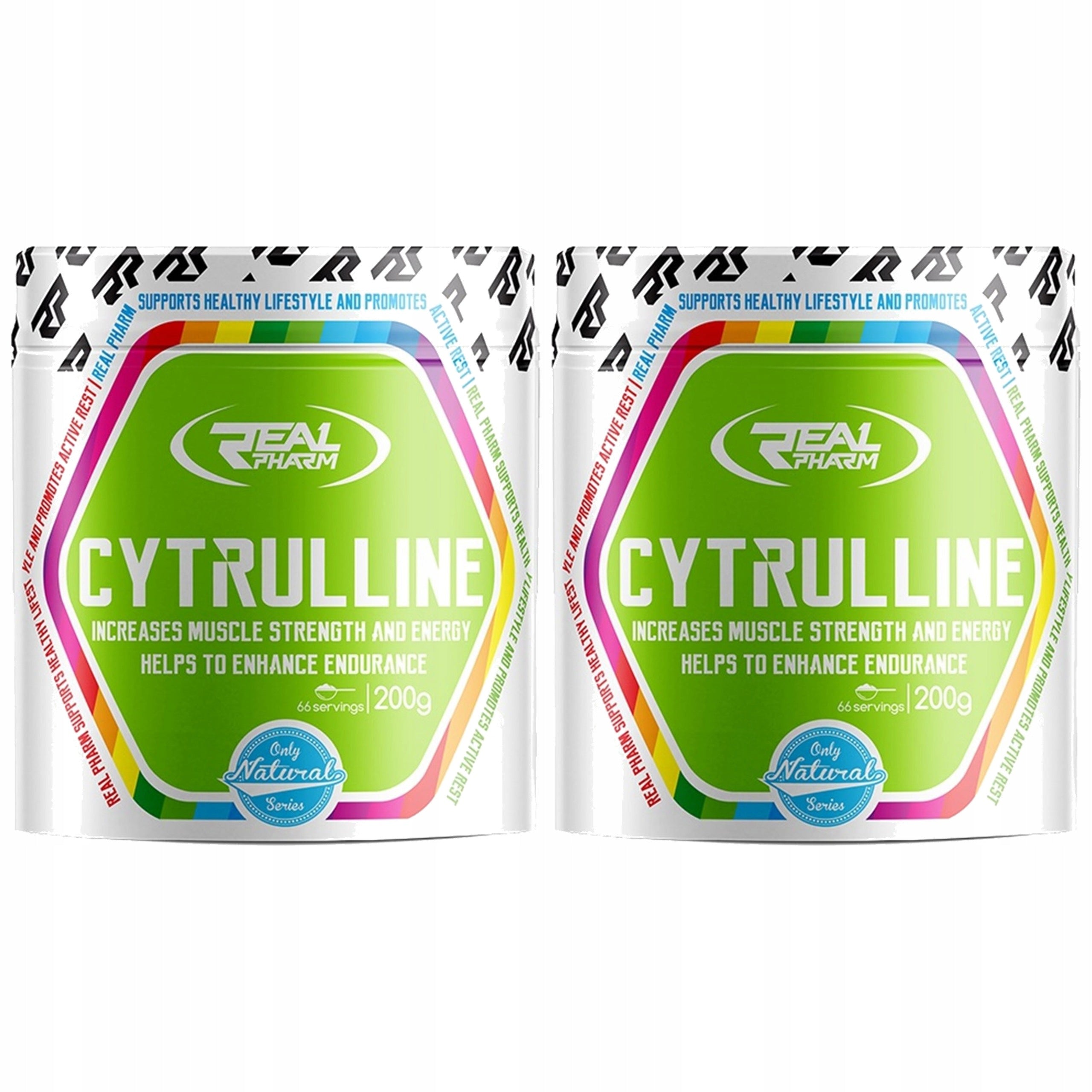 2x Real Pharm Citruline 200g CITRULLINE NITROGEN PUMP ATP