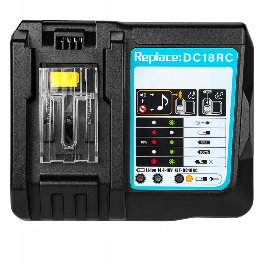 2x Rechargeable Battery for Makita 18V 6Ah BL1840 BL1850+ CHARGER 14.4 -18V Manufacturer code 2xakumulator+ ładowarka