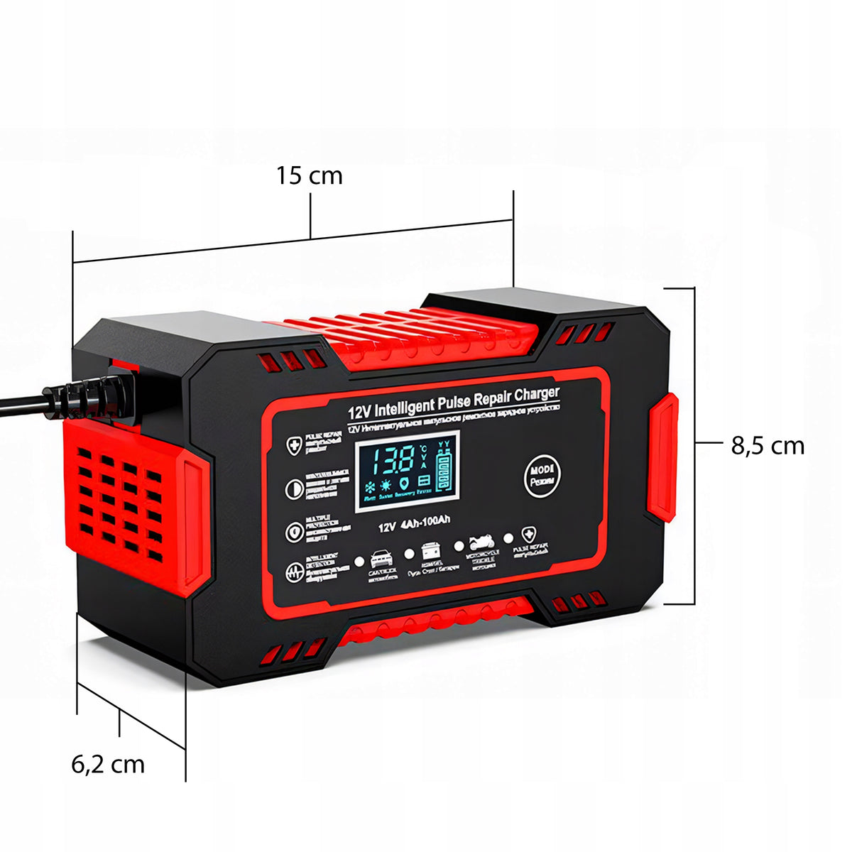 2x Rectifier Automatic Car Repair Function Intelligent 12v Lcd Brand RETOO