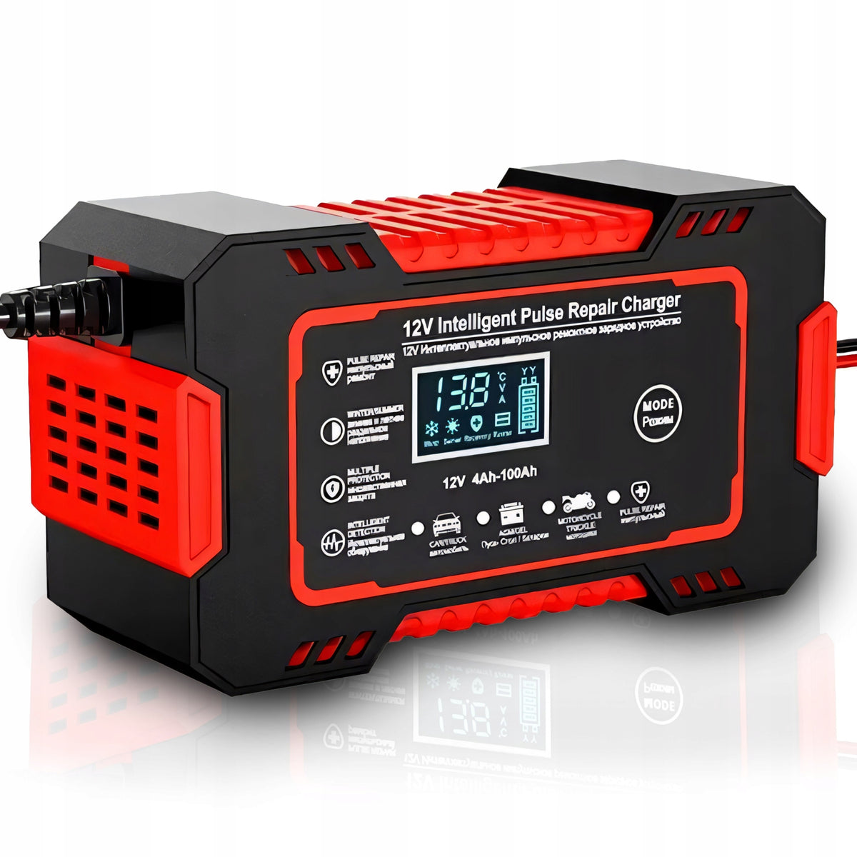 2x Rectifier Automatic Car Repair Function Intelligent 12v Lcd Maximum amperage 10 A