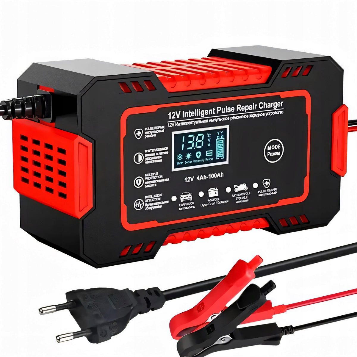 2x Rectifier Automatic Car Repair Function Intelligent 12v Lcd