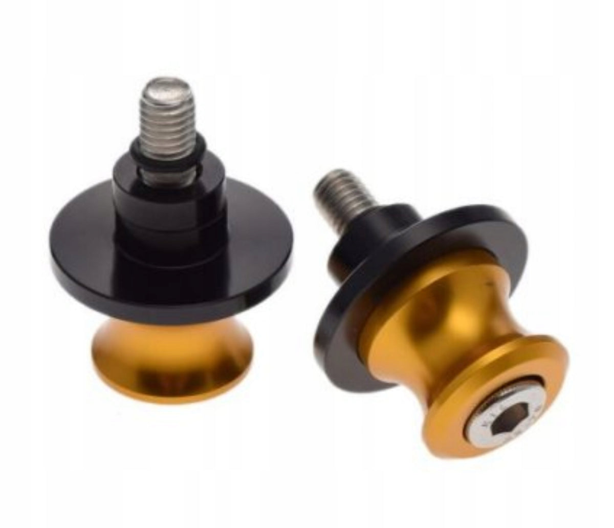 2x Rocker Rollers Lift Handle M8 x 1.25 Gold