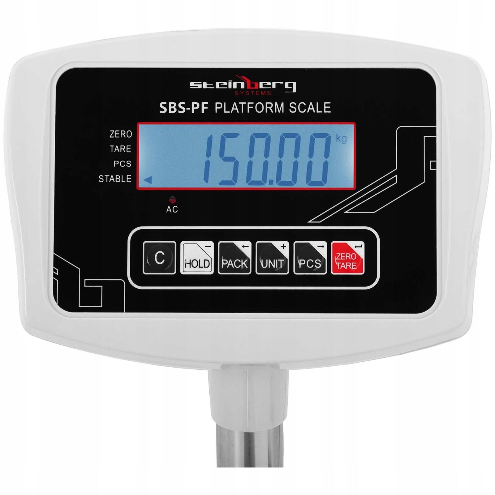 2x SBS-PF-150 LCD calculation platform storage scale up to 150kg Brand Steinberg Systems