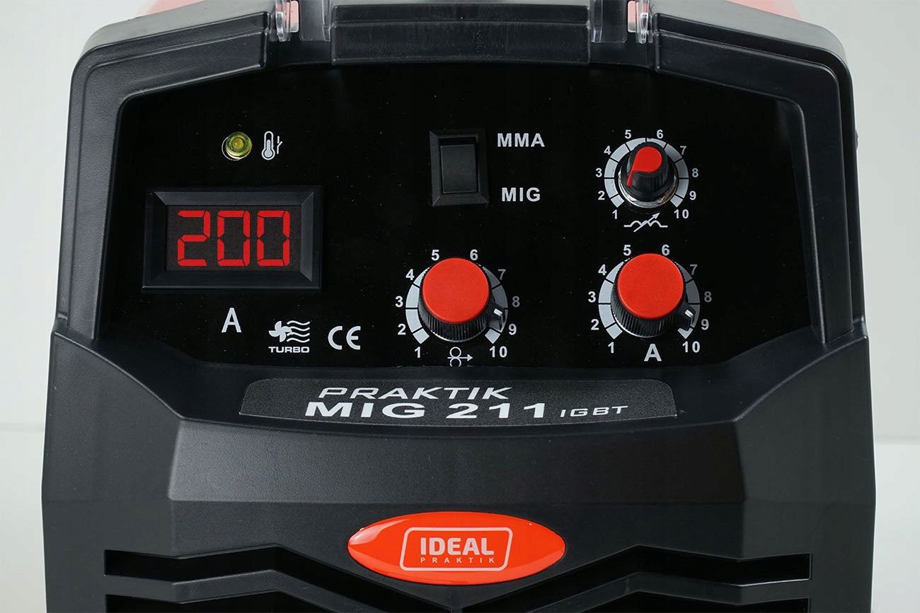 2x SEMI-AUTOMATIC WELDING MACHINE PRAKTIK MIG 211 MMA DIGITAL - BW PRAK M211 Brand IDEAL