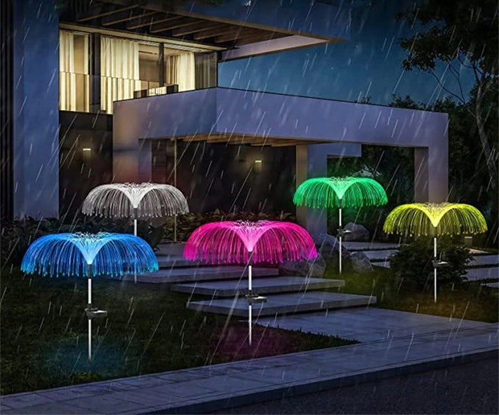 2x SOLAR LAMP HAMMERED JELLYFISH COLORFUL LED GARDEN LIGHT MULTICOLOR EAN (GTIN) 5902543948601