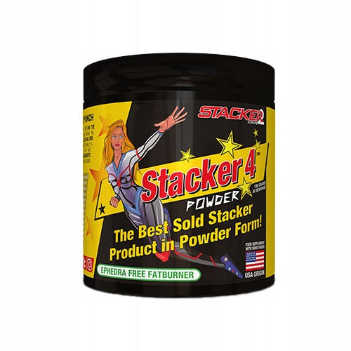 2x STACKER 4 Powder 150g Fat Burner Weight Loss Metabolism Expiration date at least six months from the date of purchase